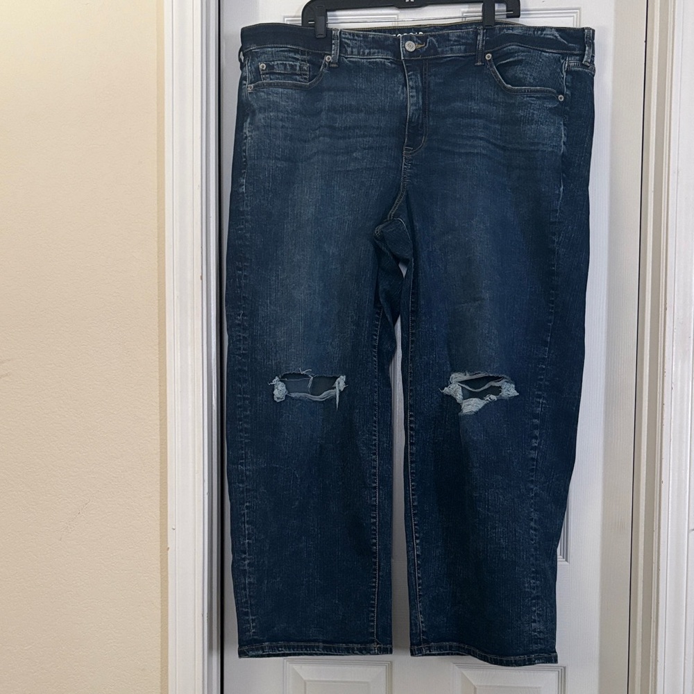 Torrid Women’s Dark Blue wide Leg Relaxed Jeans